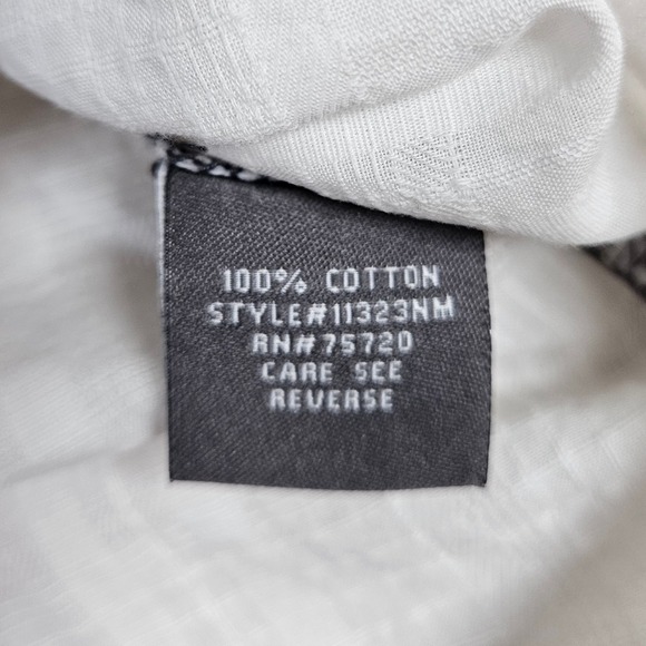 Mens BKE Athletic Fit Button Down Shirt Size XL White Long Sleeve Western Cotton - Picture 6 of 8